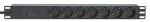 Intellinet 715140 Stromverteilereinheit (PDU) 7 AC-Ausgänge 1U Schwarz