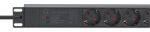 Intellinet 715140 Stromverteilereinheit (PDU) 7 AC-Ausgänge 1U Schwarz