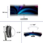 Philips 49B2U6903CH/00 Computerbildschirm 124,5 cm (49") 5120 x 1440 Pixel Dual QHD LCD Grau