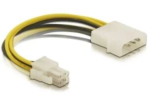 DeLOCK Cable P4 male > Molex 4pin male Mehrfarbig 0,15 m