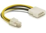 DeLOCK Cable P4 male > Molex 4pin male Mehrfarbig 0,13 m