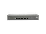 LevelOne GEP-0821 Netzwerk-Switch Gigabit Ethernet (10/100/1000) Power over Ethernet (PoE) Grau