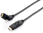 Equip HDMI 2.0 Kabel mit schwenkbaren Stecker, 5.0m,...