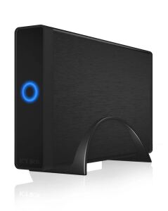ICY BOX IB-377U3 Ext. Gehäuse f. 3,5" SATA (I-III) 6 Gbit/s HDD USB 3.2 Gen 1, UASP, schwarz