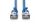 Digitus CAT 6A F-FTP Slim Patchkabel, 0,3m, Blau