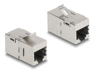 Delock Keystone Modul RJ45 Buchse zu RJ45 Buchse Cat.6A