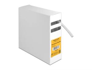 DeLOCK Schrumpfschlauch Box, Schrumpfungsrate 2:1, 10 m x 4,8 mm transparent