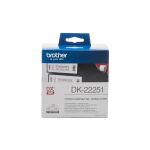 Brother DK-22251 Etiketten erstellendes Band Schwarz und rot auf weiß
