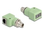 DELOCK M12 Adapter X-kodiert 8 Pin St zu RJ45 Bu gew....
