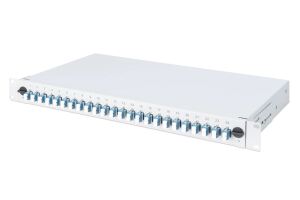 Digitus LWL Spleißbox, 1HE, bestückt, 24x LC DX, OM4
