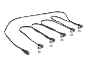 DELOCK DC Splitter Kabel 1 x Buchse gerade zu 5 x Buchse 5,5