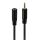 Lindy 35698 Audio-Kabel 0,2 m 2.5mm 3.5mm Schwarz
