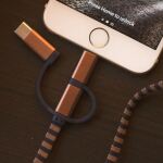 Thumbs Up 1002653 USB Kabel 1 m USB A Micro-USB B Braun, Violett