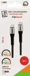 2GO 797511 USB Kabel USB 2.0 2 m USB C 0,48 Gbit/s 100 W Schwarz, Silber