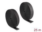 DELOCK Strapazier Klettband Haft u. Flauschband 25mx50mm SW