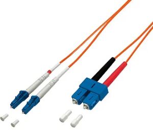 Equip LC/SC Fiber Optic Adapter Cable- OM1, 2.0m , 62.5/125µ