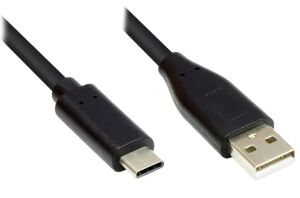 Alcasa GC-M0118 USB Kabel USB 2.0 2 m USB A USB C 0,48 Gbit/s Schwarz