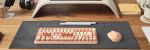 KeySonic KSKM-5200M-RF (DE), Maus-Tastatur-Set, Mini Tastatur, runde Tasten, Kunststoff, Mehrfarbig sand/cremefabig,Kabellos - mit 2.4 GHz Funkverbindung