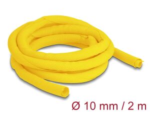 DeLOCK Gewebeschlauch selbstschließend hitzebeständig 2 m x 10 mm gelb