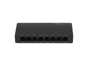 Lanberg DSP2-1008-12V Netzwerk-Switch Unmanaged Gigabit Ethernet (10/100/1000) Schwarz