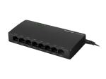 Lanberg DSP2-1008-12V Netzwerk-Switch Unmanaged Gigabit Ethernet (10/100/1000) Schwarz