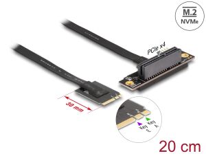 DELOCK M.2 Key A+E > PCIe x4 NVMe Adapter gew. 20cm Kabel