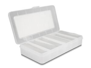 DELOCK Schrumpfschlauch Sortimentsbox transparent 196-teilig