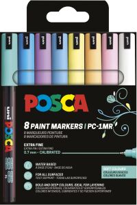 POSCA Marker UNI PC-1MR 8er Set Soft Col