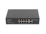 Lanberg RSFE-8P-2GE-120 Netzwerk-Switch Unmanaged Gigabit Ethernet (10/100/1000) Power over Ethernet (PoE) 1U Schwarz