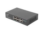 Lanberg RSFE-8P-2GE-120 Netzwerk-Switch Unmanaged Gigabit Ethernet (10/100/1000) Power over Ethernet (PoE) 1U Schwarz