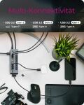 ICY BOX IB-HUB1742CR-C2PD, 11-in-1 HUB mit PD Ports und Cardreader, USB 3.2 Gen 2 10 Gbit/s