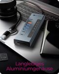 ICY BOX IB-HUB1742CR-C2PD, 11-in-1 HUB mit PD Ports und Cardreader, USB 3.2 Gen 2 10 Gbit/s