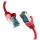 EFB Elektronik EC020200163 Netzwerkkabel Rot 0,25 m Cat7 S/FTP (S-STP)