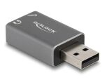DeLOCK Externe USB Soundkarte mit USB-A Stecker auf 2 x...