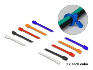 DELOCK KBI biegsam L 150 x B 4 mm farbig sortiert Set 10 STK