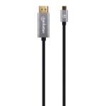 Manhattan 354844 Videokabel-Adapter 2 m USB Typ-C DisplayPort Schwarz, Silber