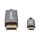 Manhattan 354844 Videokabel-Adapter 2 m USB Typ-C DisplayPort Schwarz, Silber