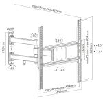 Equip 650341 Artikulierende TV-Wandmontagehalterung, 32 bis 55 Zoll