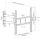 Equip 650341 Artikulierende TV-Wandmontagehalterung, 32 bis 55 Zoll