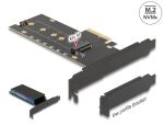 DELOCK PCI Express Card 4x < intern MVme M.2 Key M mit...