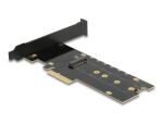 DELOCK PCI Express Card 4x < intern MVme M.2 Key M mit RGB