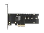 DELOCK PCI Express Card 4x < intern MVme M.2 Key M mit RGB