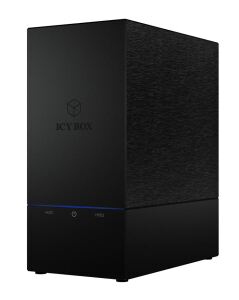 ICY BOX IB-RD3621U3, RAID-System für 2x 3,5" SATA III HDD zu USB 3.2 Gen 1 Host, RAID 0, 1, Large, Single, schwarz