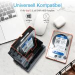 ICY BOX IB-RD3621U3, RAID-System für 2x 3,5" SATA III HDD zu USB 3.2 Gen 1 Host, RAID 0, 1, Large, Single, schwarz