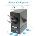 ICY BOX IB-RD3621U3, RAID-System für 2x 3,5" SATA III HDD zu USB 3.2 Gen 1 Host, RAID 0, 1, Large, Single, schwarz