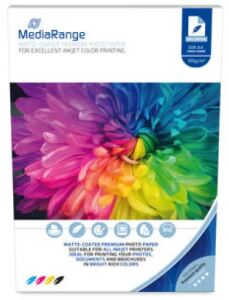MediaRange MRINK116 Fotopapier A4 Weiß Matt