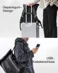 Inateck BP01009 Rucksack Reiserucksack Schwarz Polyester