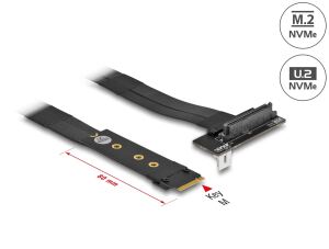 DELOCK M.2 Key M > U.2 SFF-8639 NVMe Adapter gew. 20cm Kabel