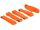 DeLOCK 18707 Klettverschluss Orange 5 Stück(e)