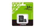 Kingston Technology 64GB microSDXC Canvas Select Plus Gen3 100MB/s A1 (Einschließlich SD Adapter)